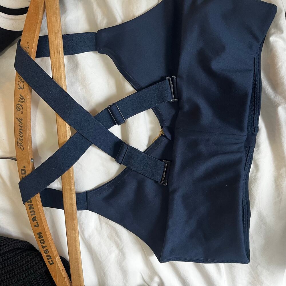 Girlfriend Collective Midnight Monroe Zipper Sports Bra S - Picture 8 of 9